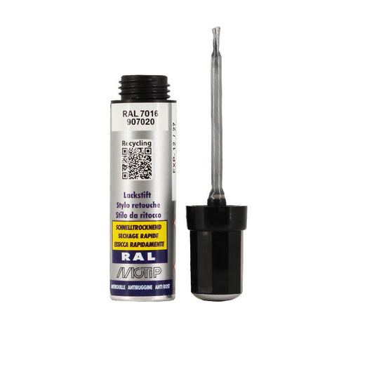 Stylo de retouche - Carrosserie - Gris anthracite - RAL 7016 - Motip