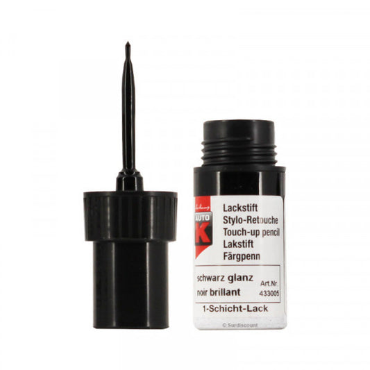 Stylo de retouche pour carrosserie de voiture - Multi-marques - Noir brillant - Auto K