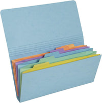 Pochette trieur - Petit trieur - 26x13 cm - 6 compartiments - Couleurs pastel