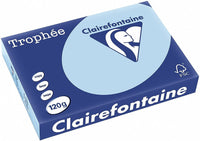 Ramette de papier - A4 - Bleu vif - 120g - Impression - 250 feuilles - Clairefontaine Trophée