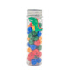 Perles en bois - Tons bleu, jaune, rouge et vert + fil transparent - Tube de 15g
