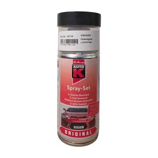 Bombe de peinture pour carrosserie - Volkswagen/Audi - LI7F/L7F/5K Uranograu - 150 ml - Auto K