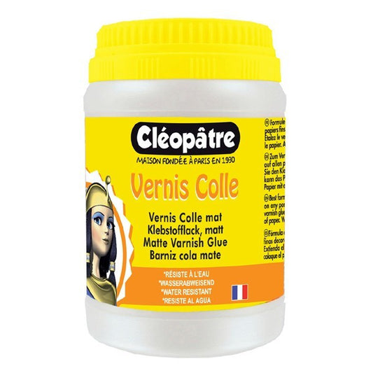 Pot de vernis colle mat Cléopâtre 250g