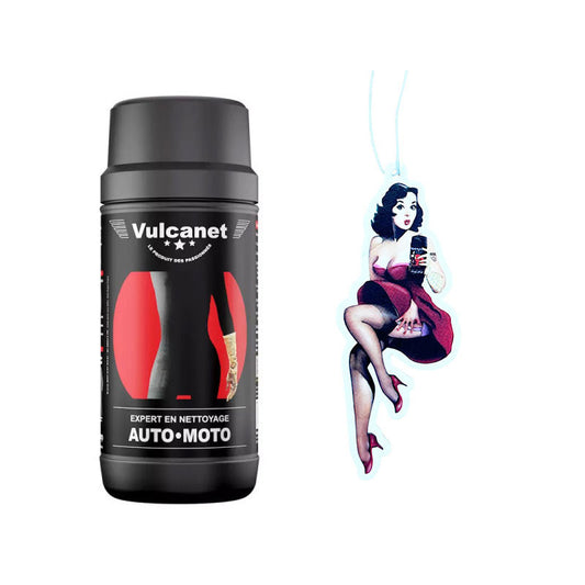 Vulcanet - Nettoyage auto/moto - Lavage sans eau - Lingettes + chiffon - Désodorisant offert