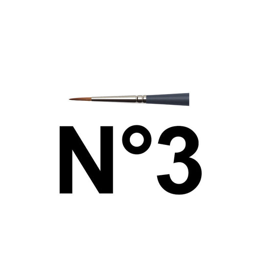 Pinceau rond n°3 aquarelle professionnelle Winsor & Newton