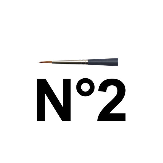 Pinceau rond n°2 aquarelle professionnelle Winsor & Newton