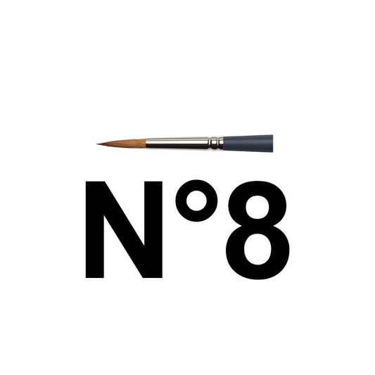 Pinceau rond n°8 aquarelle professionnelle Winsor & Newton