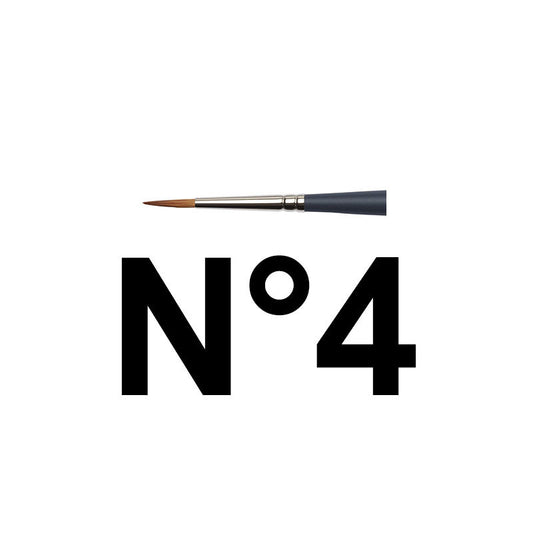 Pinceau rond n°4 aquarelle professionnelle Winsor & Newton