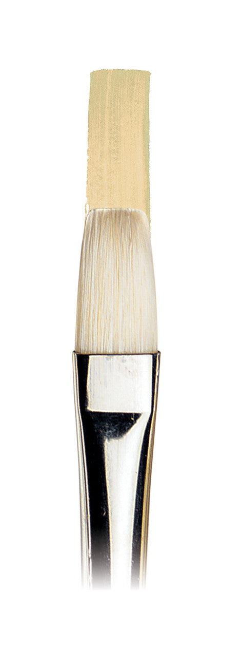 Pinceau - Plat - Huile - Acrylique - Winsor et Newton - Artists - Soie de porc - N°2