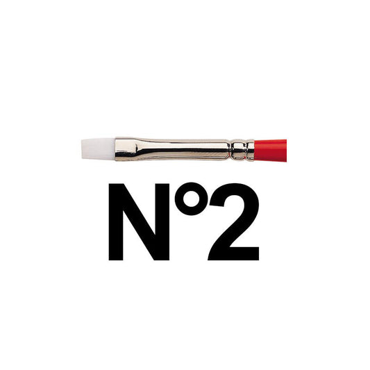 Pinceau plat manche court Winsor et Newton university série 234 n°2