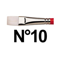 Pinceau plat manche court Winsor et Newton university série 234 n°10