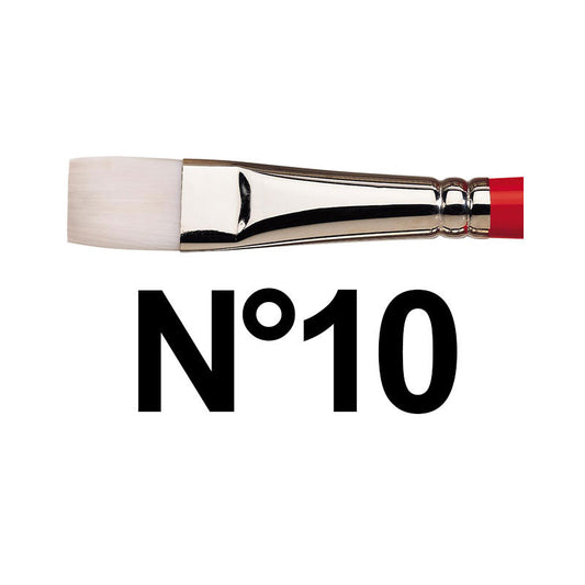 Pinceau plat manche court Winsor et Newton university série 234 n°10
