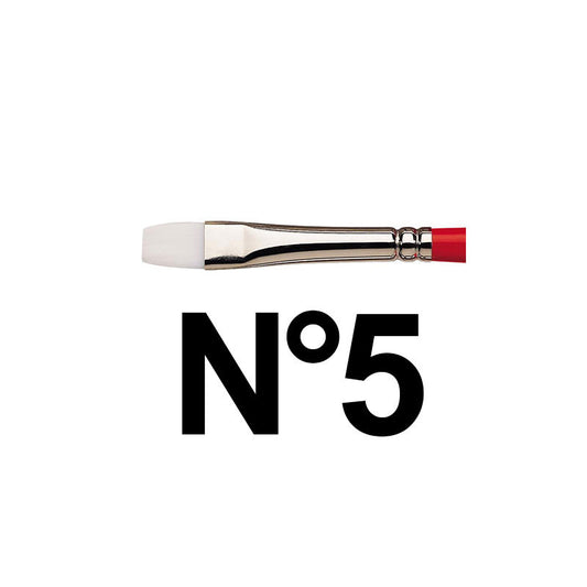 Pinceau plat manche court Winsor et Newton university série 234 n°5