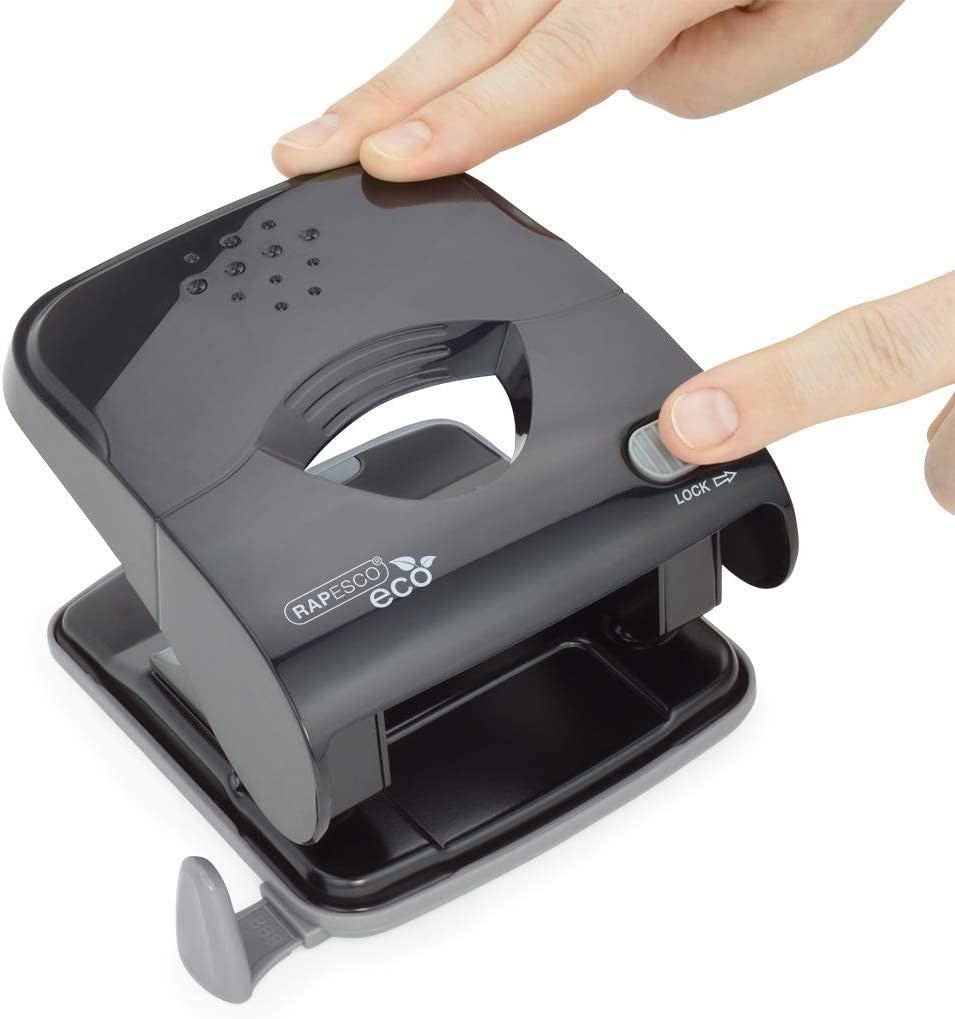 Perforateur - 2 trous - Capacité 40 feuilles - Noir - Métal - Rapesco