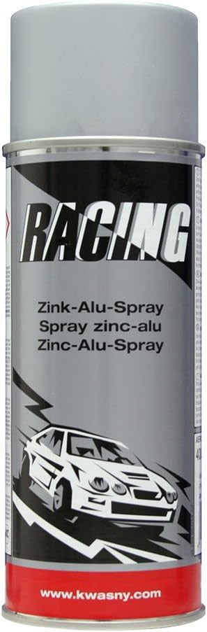 Bombe de peinture - Zinc alu - Carrosserie voiture - Racing - 400ml