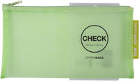 Pochette protège document en nylon chéquier assortiment couleur Apli Zipper Bags