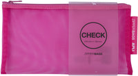 Pochette protège document en nylon chéquier assortiment couleur Apli Zipper Bags